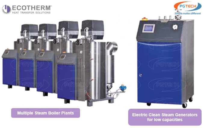 2 loại máy tạo hơi nước sạch thông minh của hãng Ecotherm