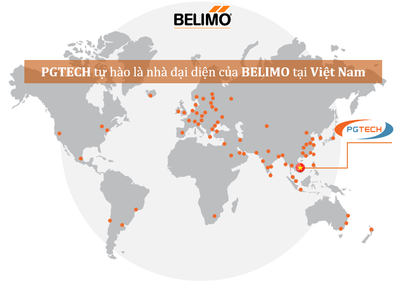 PGTech là nhà đại diện của BELIMO tại thị trường Việt Nam và các khu vực lân cận.