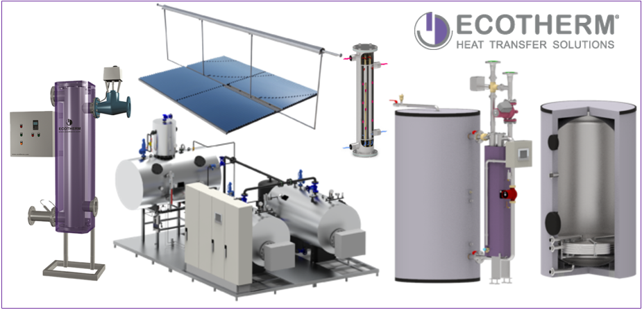 Ecotherm cung cấp giải pháp truyền nhiệt cho hệ nước nóng, hơi nước và năng lượng mặt trời mang tính cá nhân hoá theo diện chìa khoá trao tay