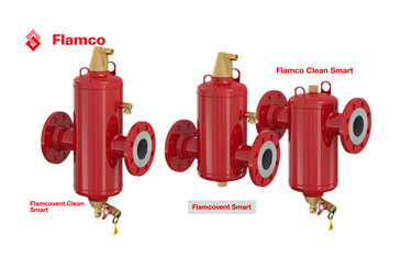 Công nghệ lọc tách cặn khử khí thông minh Flamco, giúp lọa bỏ cáu cặn, loại bỏ bọt khí ra khỏi hệ thống Chiller/Boiler