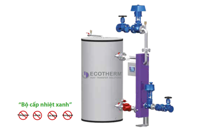 Giải pháp Bồn gia nhiệt nước nóng công suất cao EDRE thương hiệu Ecotherm Áo cho hệ hơi / vận hành nước