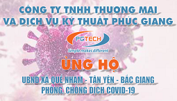 PGTECH ủng hộ quỹ phòng chống Covid-19 cho UBND xã Quế Nham, Bắc Giang