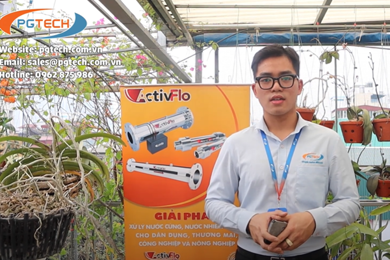 Lắp đặt ActivFlo để tưới hoa lan và xử lý nước cứng sinh hoạt cho gia đình nhà báo tại Hà Nội