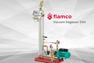 Giải pháp tách khí chân không áp suất âm Vacuum Degasser ENA của Flamco