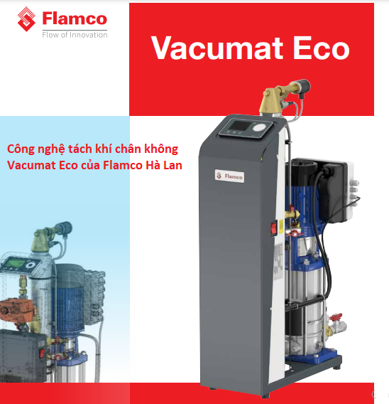 Công nghệ tách khí chân không Vacumat Eco của Flamco Hà Lan