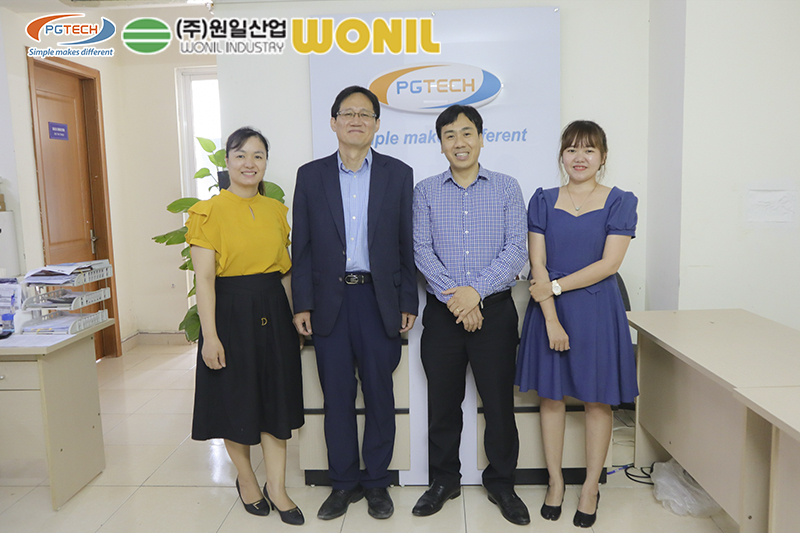 Đại diện hãng Van Wonil Hàn Quốc tới thăm và làm việc PGTECH