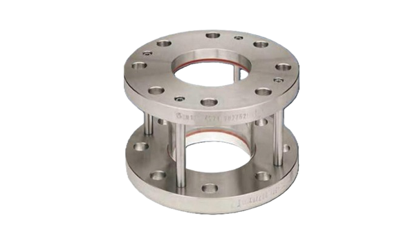 Kính quan sát dòng chảy dạng ống 360° thân inox nối bích