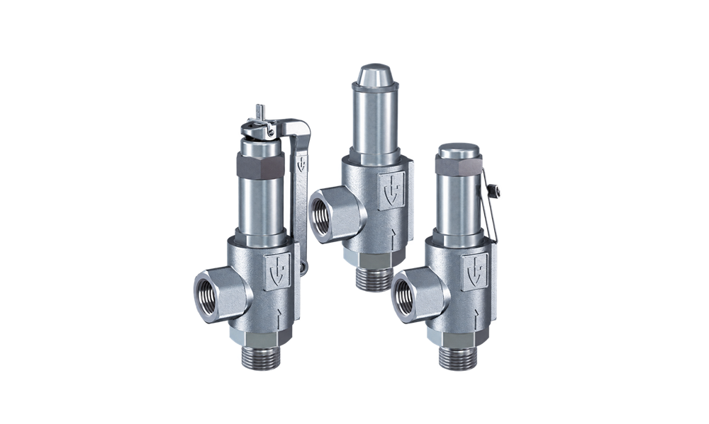 GOETZE Series 461 – Van an toàn bằng inox, dạng góc, nối ren