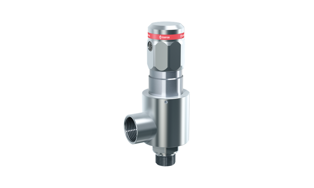GOETZE Series 492 – Van an toàn inox áp suất siêu cao, dạng góc, nối ren
