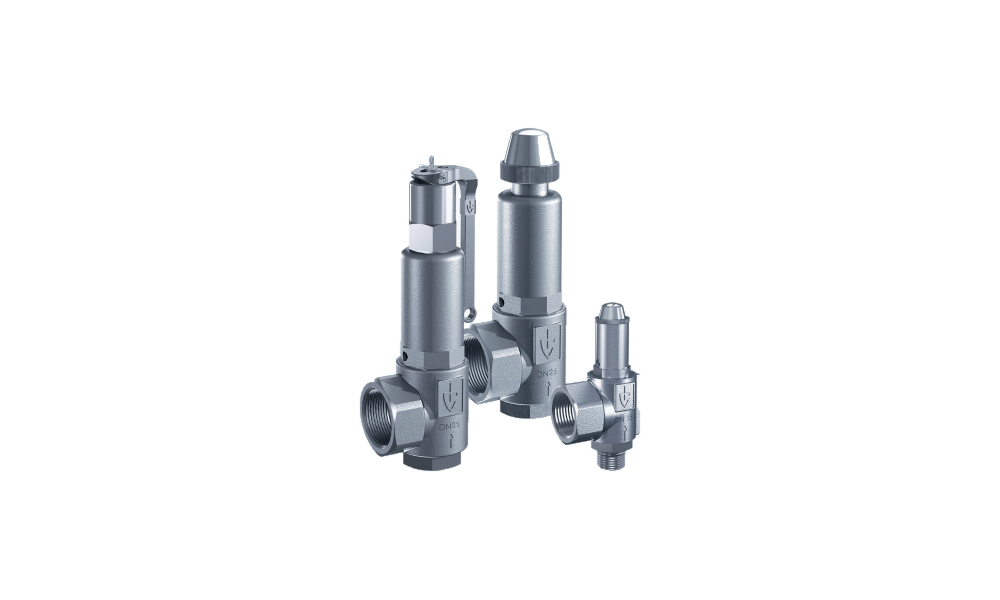 GOETZE Series 451 – Van an toàn bằng inox, dạng góc, nối ren