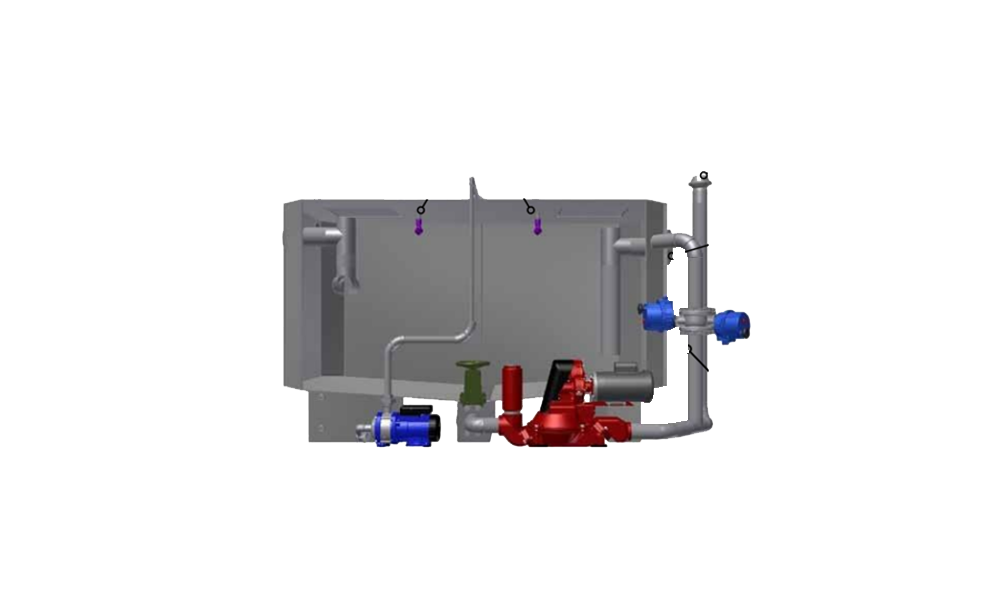 Máy tách mỡ bếp ăn tự động Techneau có tích hợp bơm hỗ trợ hút