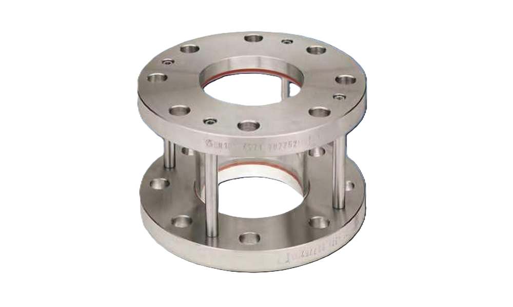 Kính quan sát dòng chảy dạng ống 360° thân inox nối bích