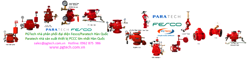 Van báo động Alarm check valve Fesco Paratech Hàn Quốc