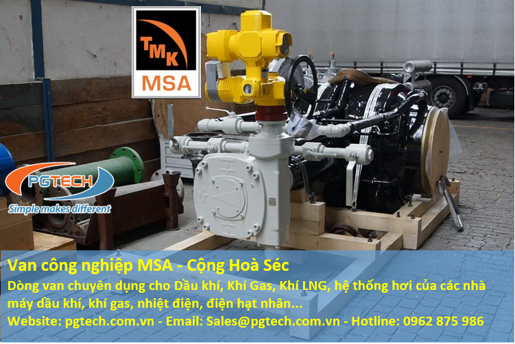 Van công nghiệp cho nhà máy nhiệt điện MSA Cộng Hoà Séc