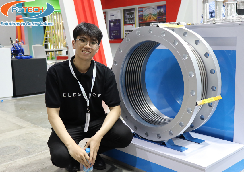 Khớp nối mềm inox TOZEN được trưng tại triển lãm Thai Water Expo 2024