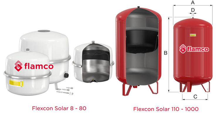 Bình giãn nở Flexcon Solar cho hệ thống năng lượng mặt trời