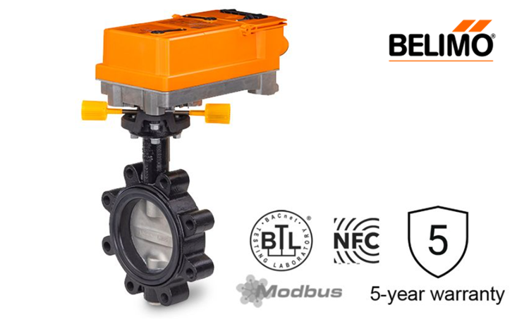 Van bướm thân bằng gang dẻo và thép cacbon