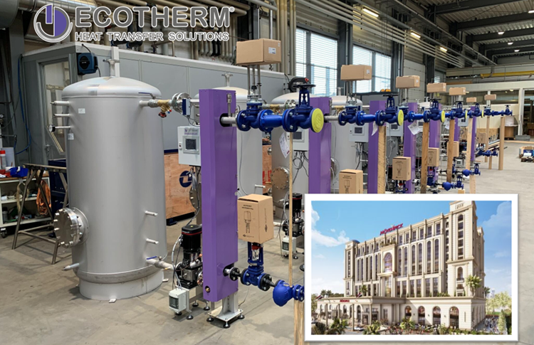 Giải pháp gia nhiệt nước nóng Ecotherm cho khách sạn Mövenpick ở Iraq