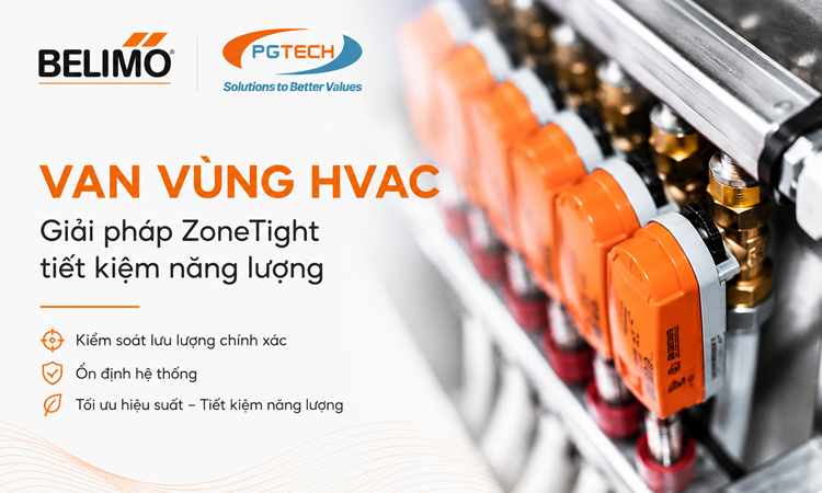 Giải pháp van vùng Belimo ZoneTight