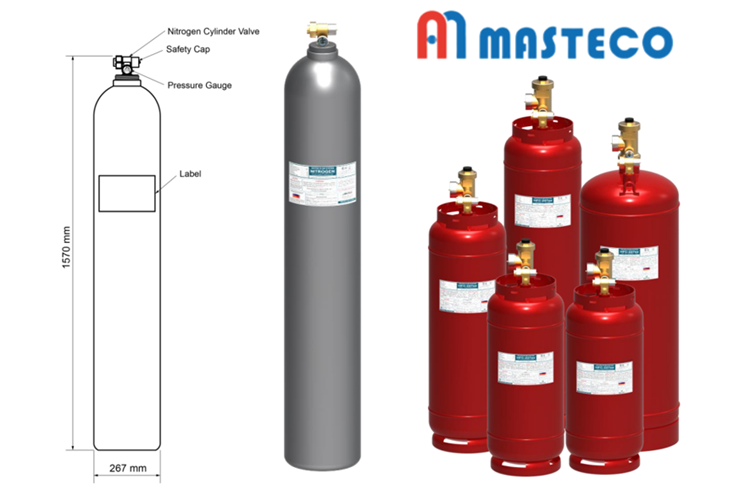 Hệ thống bình chữa cháy khí Nitơ Masteco Hàn Quốc