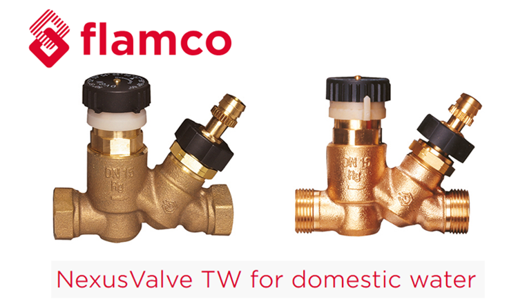 Van cân bằng nhiệt độ tự động NexusValve TW Flamco