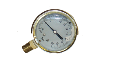 Đồng hồ đo áp suất PA Đức có dầu vỏ đồng brass