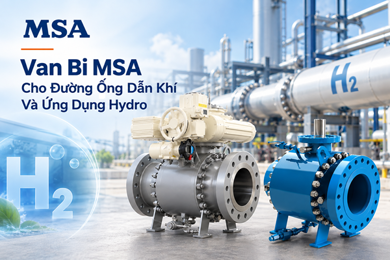 Van bi MSA cho hệ thống truyền dẫn khí, từ DN800 đến xu hướng chuyển đổi sang Hydro