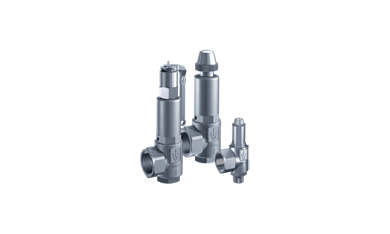 GOETZE Series 451bG – Van an toàn bằng inox, dạng góc, nối ren, có ống xếp