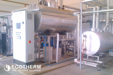 Nồi hơi hơi nước và bồn nước nóng công suất cao Ecotherm tại nhà máy FMCG Edita, Ai Cập