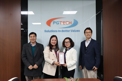 PGTECH nhận Kỷ niệm Chương Đại lý TOZEN TOP 1 năm 2025