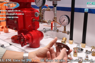 Giới thiệu về Đầu phun & và dây nối mềm Sprinkler, cùng van cho hệ PCCC của hãng Fesco tại triển lãm