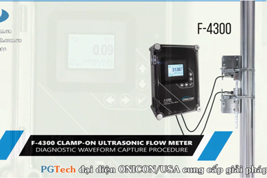 Hướng dẫn thu thập dữ liệu cho đồng hồ đo lưu lượng siêu âm dạng kẹp F4300 Onicon