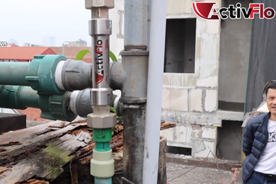 Xử lý nước cứng cáu cặn canxi cho gia hộ gia đình tại phố Tôn Đức Thắng - Hà Nội