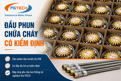 Đầu phun chữa cháy có kiểm định, đủ điều kiện lưu thông và nghiệm thu PCCC