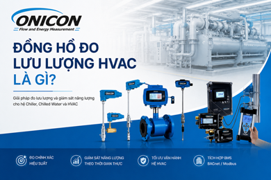 Đồng hồ đo lưu lượng HVAC là gì? Giải pháp Flow Meter cho hệ Chiller
