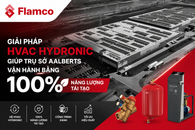 Giải pháp HVAC Hydronic giúp trụ sở Aalberts vận hành bằng 100% năng lượng tái tạo