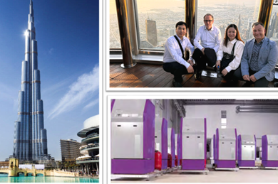 PGTECH tới thăm dự án Burj Khalifa và Grosvenor House Hotel tại Dubai cùng đại diện Ecotherm