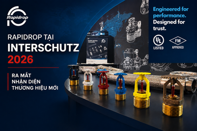 Rapidrop giới thiệu nhận diện thương hiệu mới tại triển lãm INTERSCHUTZ 2026