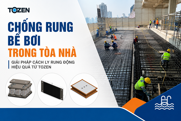 Chống rung bể bơi trong tòa nhà – Vì sao cần lò xo chống rung?