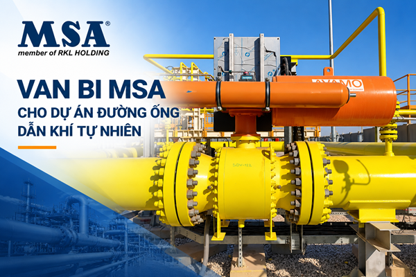 Van bi MSA cho dự án đường ống dẫn khí tự nhiên