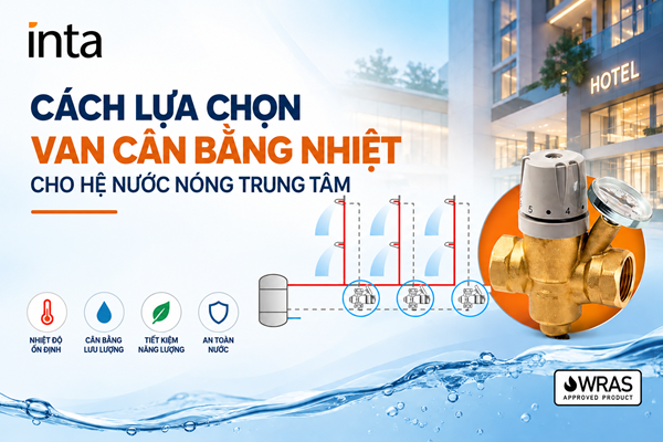 Cách lựa chọn Van Cân Bằng Nhiệt cho hệ Nước Nóng Trung Tâm