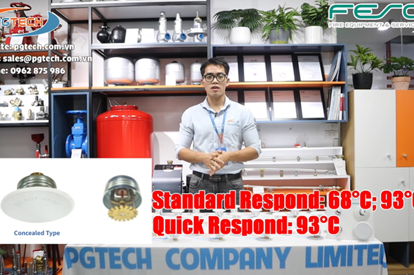 Đầu phun chữa cháy là gì? Phân loại và lựa chọn đầu phun chữa cháy