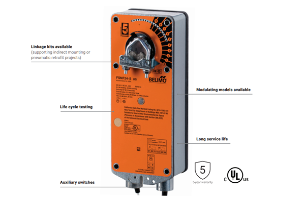 Van chặn lửa hút khói hoạt động thế nào trong đám cháy?